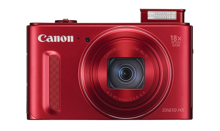 Canon PowerShot SX610 HS czerwony - Aparaty kompaktowe - Sklep